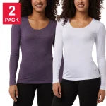 32 Degrees Ladies' Heat Tee, 2-pack