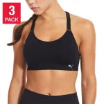 PUMA Ladies' Sports Bra, 3-pack