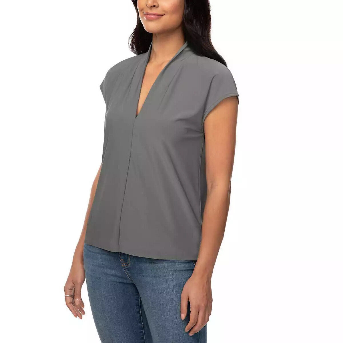 Buffalo Ladies' V-Neck Short Sleeve Blouse (1758488)