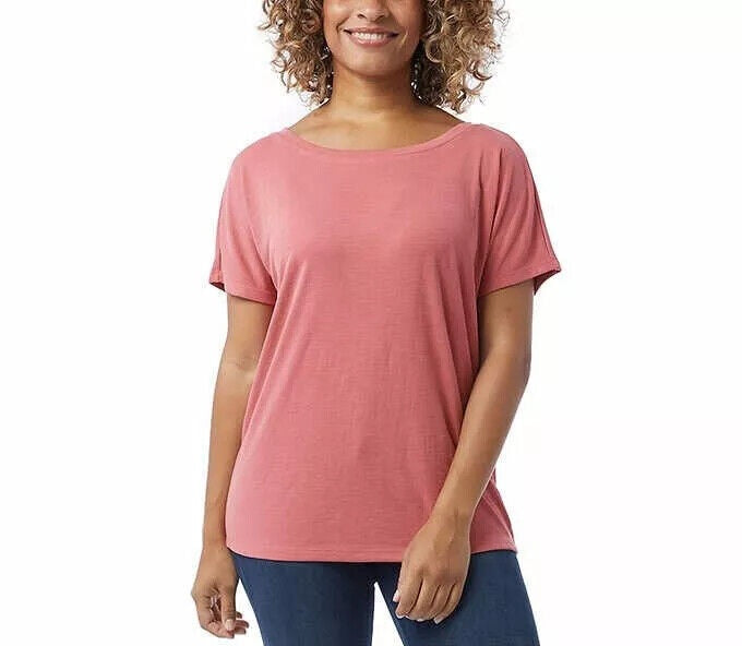 32 Degrees Cool Short Sleeve Crew Neck Ribbed Top (1763516)