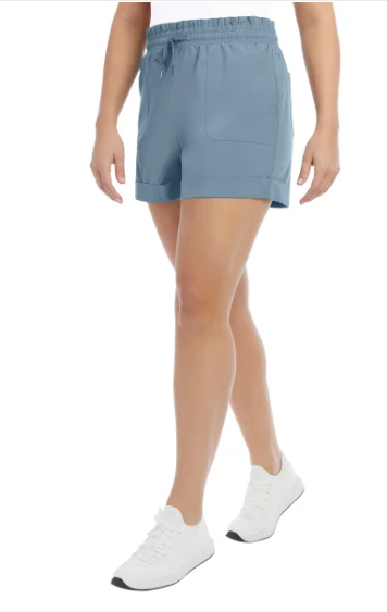 Danskin Ladies' Woven Paperbag Short