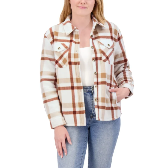 SAGE Ladies' Plush Shirt Jacket