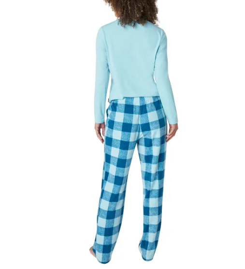 Eddie Bauer Ladies' 3-Piece Waffle Fleece Pajamas Set