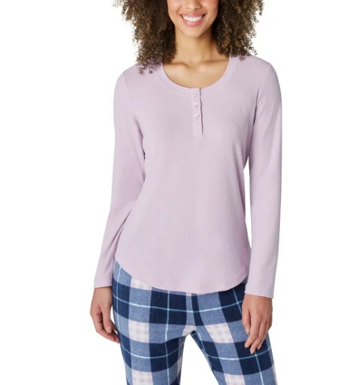 Eddie Bauer Ladies' 3-Piece Waffle Fleece Pajamas Set