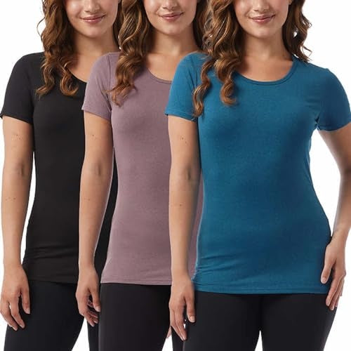 32 Degrees Ladies' Cool Tee Short Sleeve Scoop Neck, 3-Pack