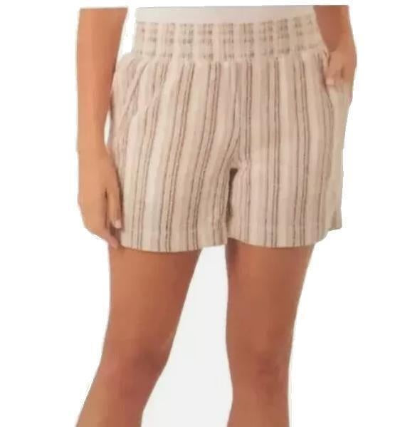 BRIGGS Ladies Linen Blend Shorts Womens PULL on Comfort Waistband NWT (1753531)