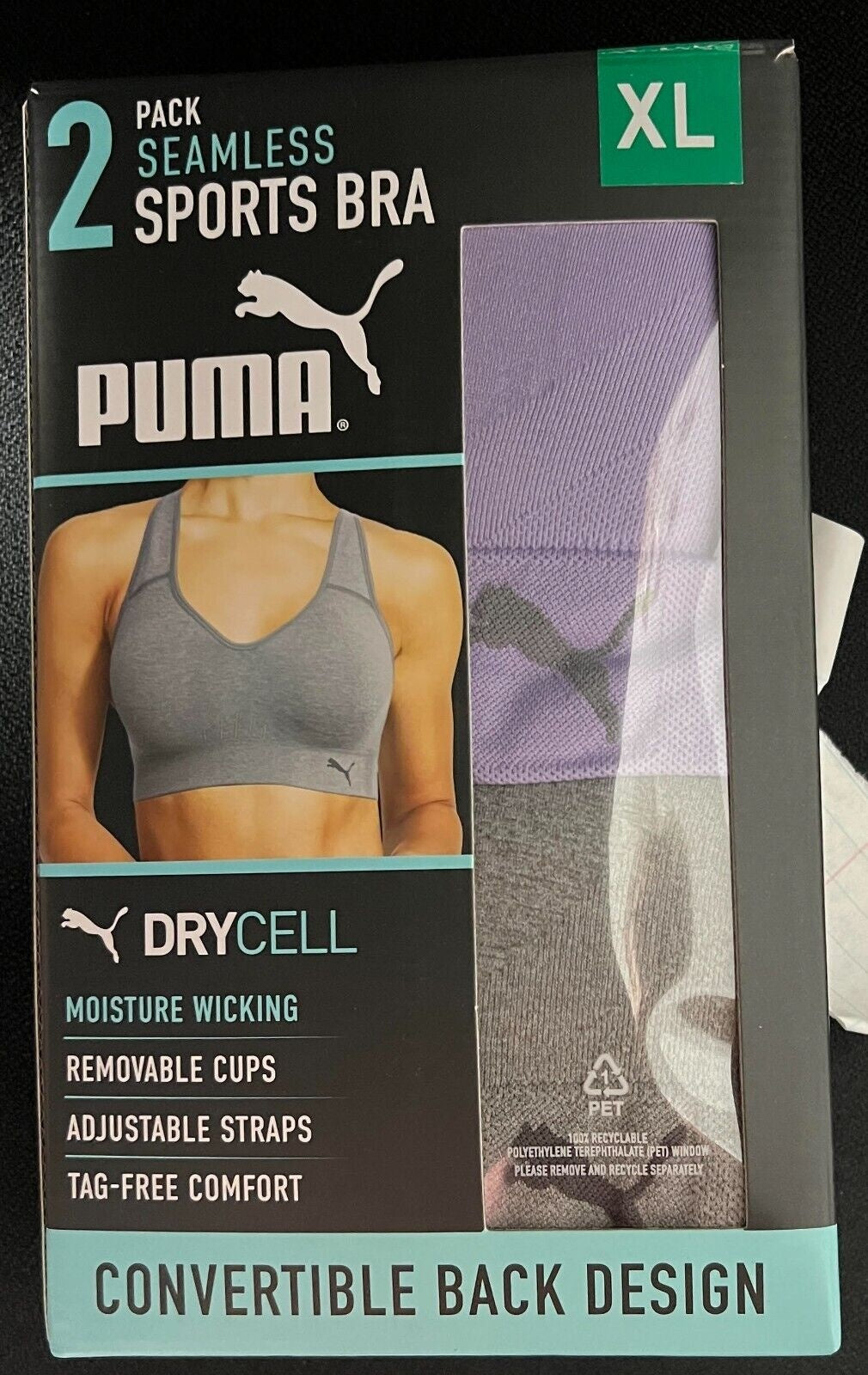 PUMA Ladies' Sports Bra, 3-pack