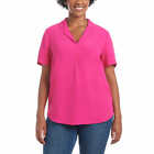 Women's Hilary Radley Blouse Top Short Sleeve (1753862)