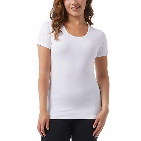 32 Degrees Ladies' Cool Tee Short Sleeve Scoop Neck, 3-Pack