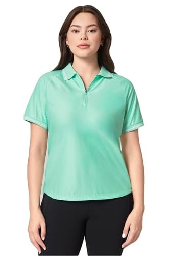 Mondetta Ladie's 1/4 Zip Short Sleeve Polo Shirt (1751752)